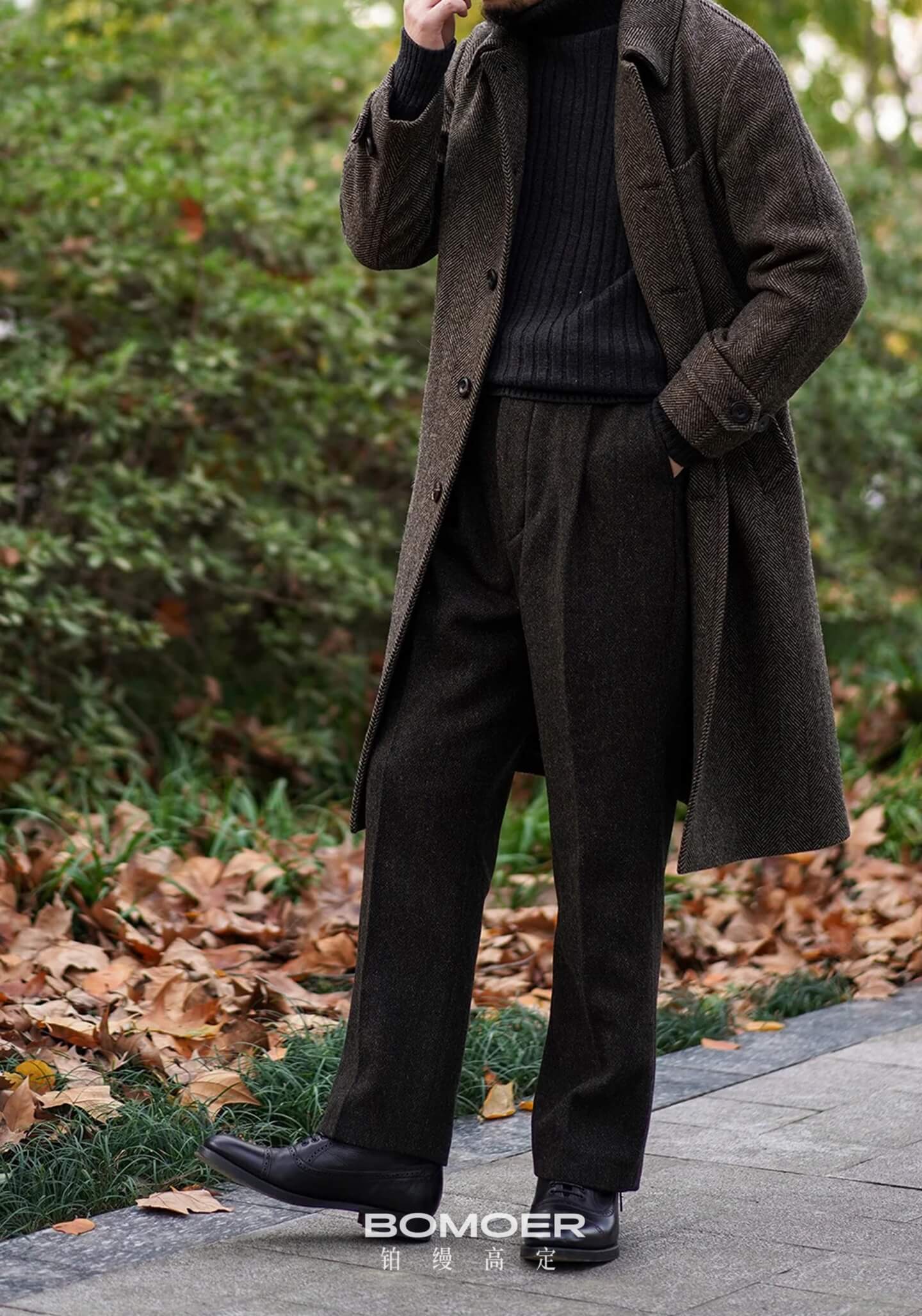 优雅永不过时,巴尔玛肯大衣（Balmacaan Overcoat)